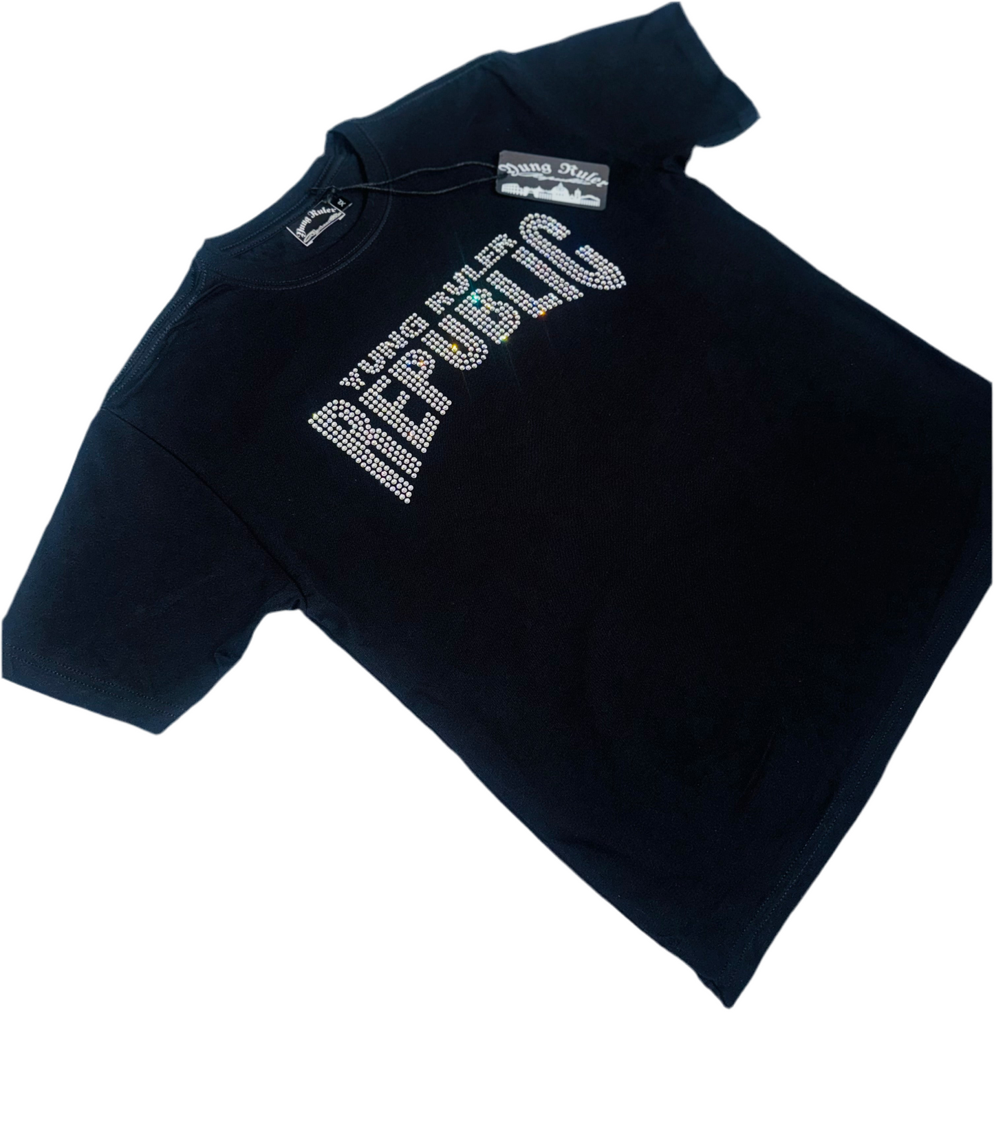 Rhinestone Boxy fit tee