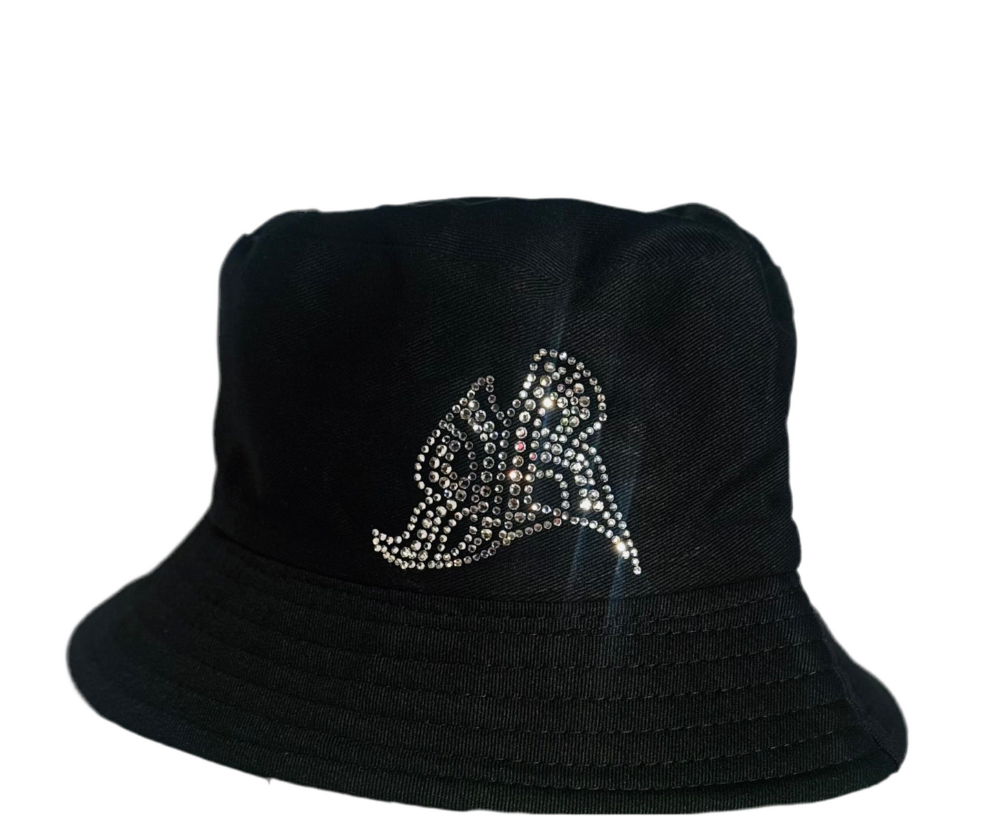 Rhinestone Logo Bucket hat