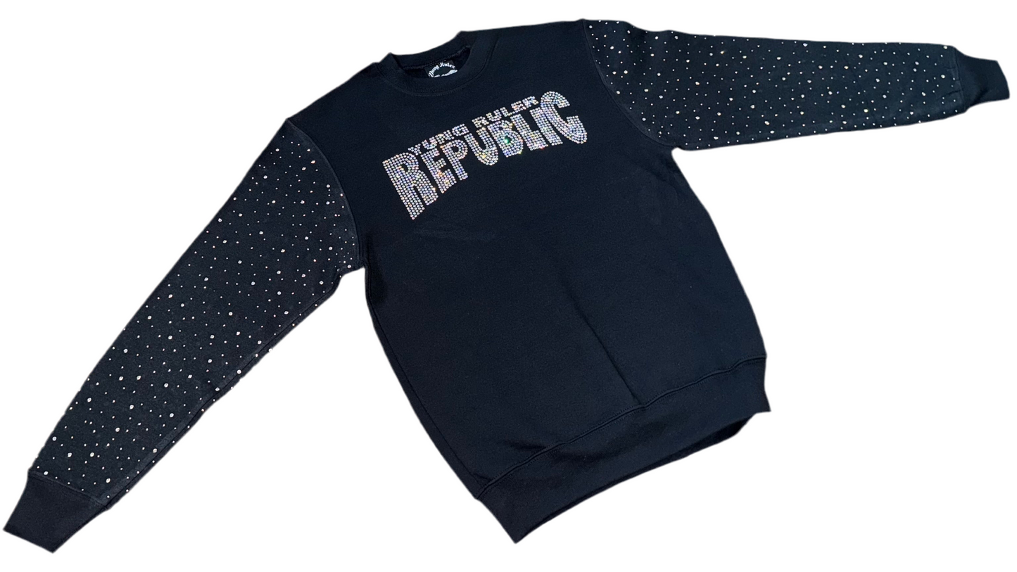Rhinestone Crew neck