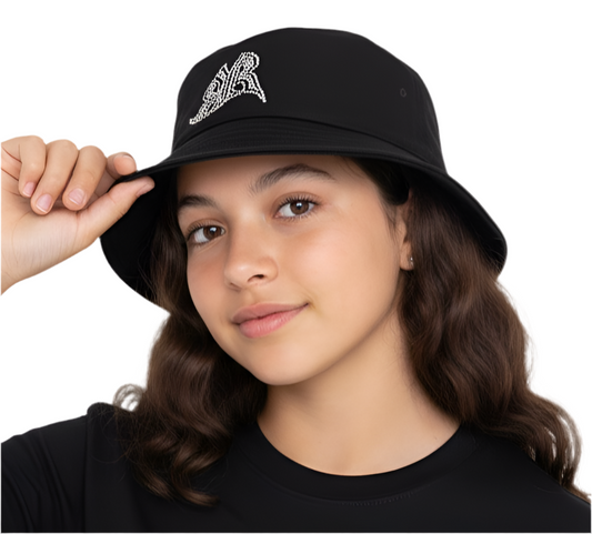 Rhinestone Logo Bucket hat